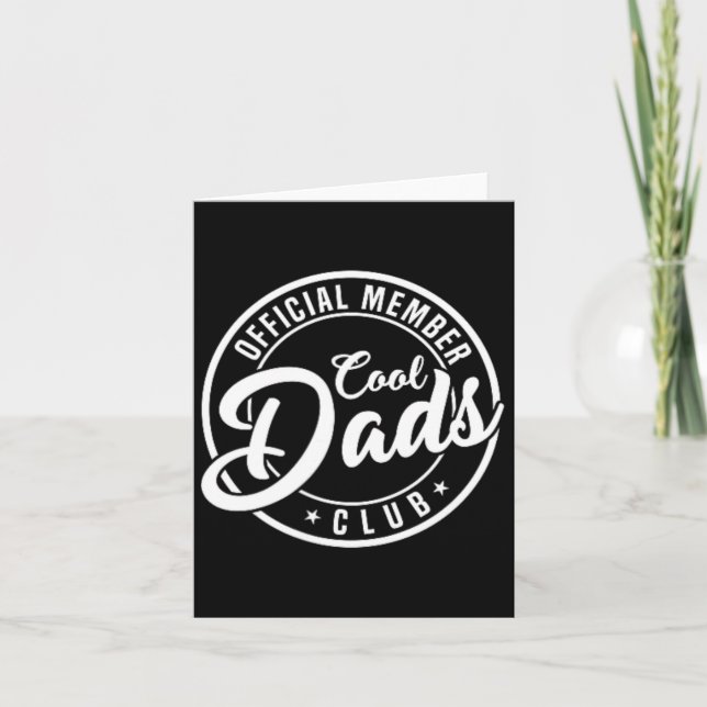 Medlem Cool Dads Club 2 Sidor Roligt Fars Dag  Kort (Framsida)