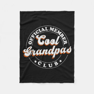 Medlem Cool Grandpas Klubb För Ny Farfar  Fleecefilt