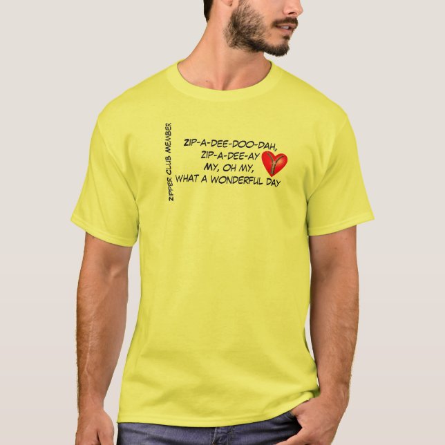 Medlem i Zipper-Klubben Tee Shirt (Framsida)