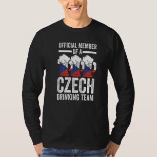 medlem Tjeckiskt lag Tjeckien Tjeckiskt drickalag T Shirt