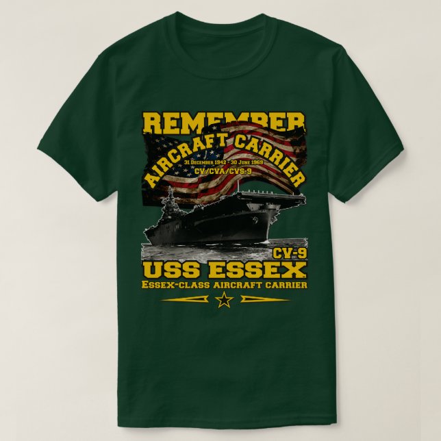 MEDLEM USS EsCV9-lufttrafikföretag T Shirt (Design framsida)