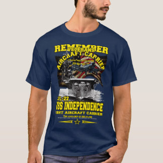 MEDLEM USS Självständighet CVL22-lufttrafikföretag T Shirt