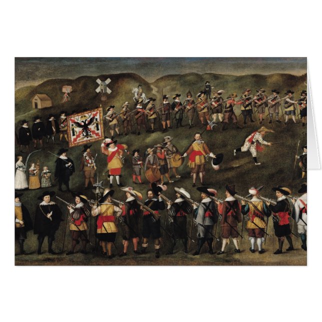 Medlemmar av brödraskapet av St. Barbara Hälsningskort (Framsidan Horizontal)