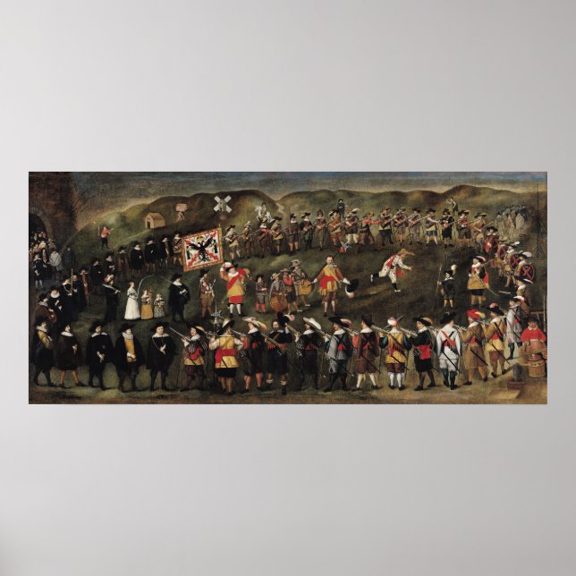 Medlemmar i brödraskapet St. Barbara Poster (Framsidan)