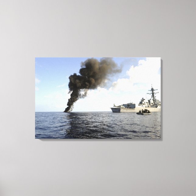 Medlemmar i Förenta staternas Kusten Guard Canvastryck (Framsida)