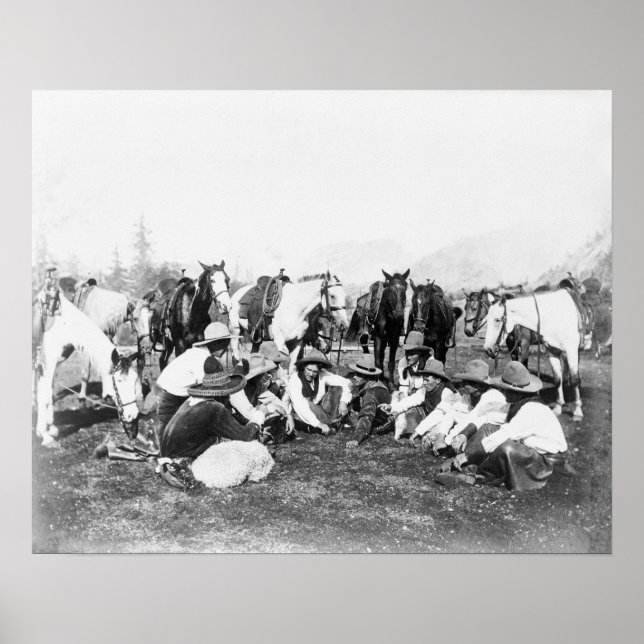 Medlemmar i Pawnee Bill's Vilda western Show Poster (Framsidan)