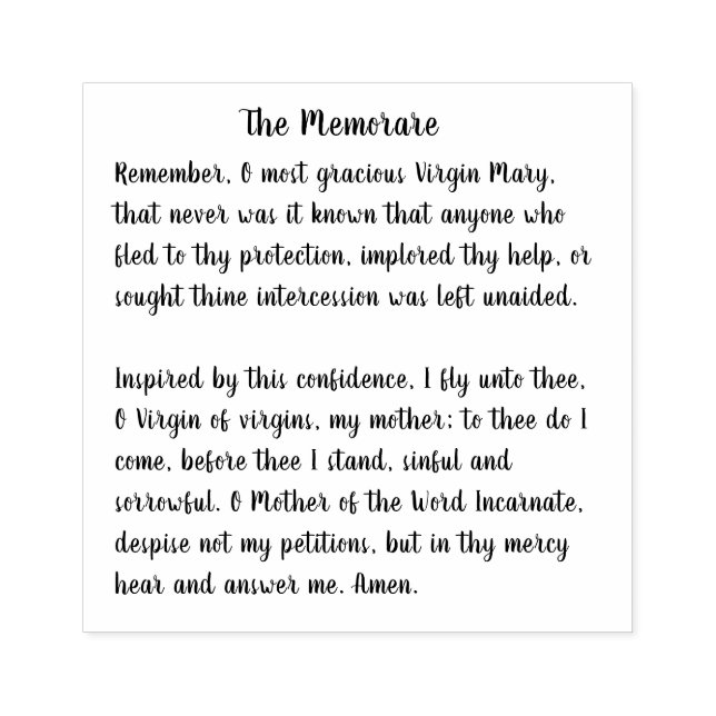 Medlemmen i den välsignade jungfrun Mary Stämpel (Tryck)