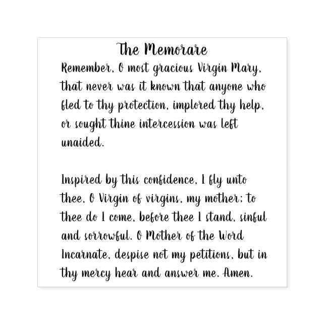 Medlemmen i den välsignade jungfrun Mary Stämpel (Tryck)