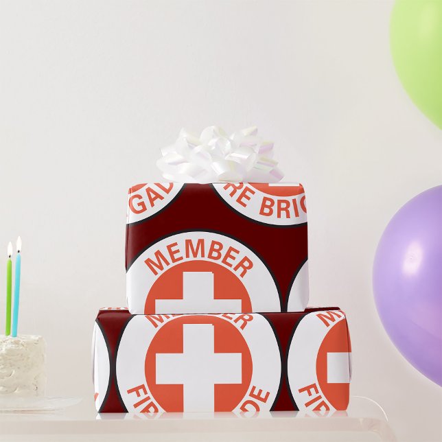Medlemsbrandskylt Presentpapper (Skapare uppladdad)