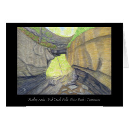 Medley Arch Natural Bridge - Appalachian Art Card Hälsningskort