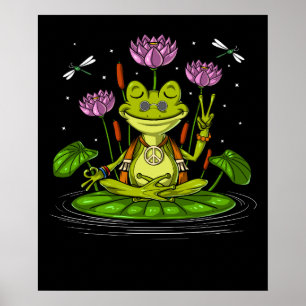 Medling av hippie groda poster