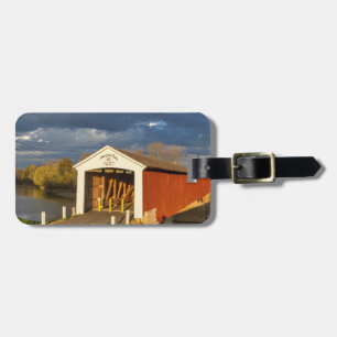 Medora Covered Bridge byggdes 1875 Bagagebricka