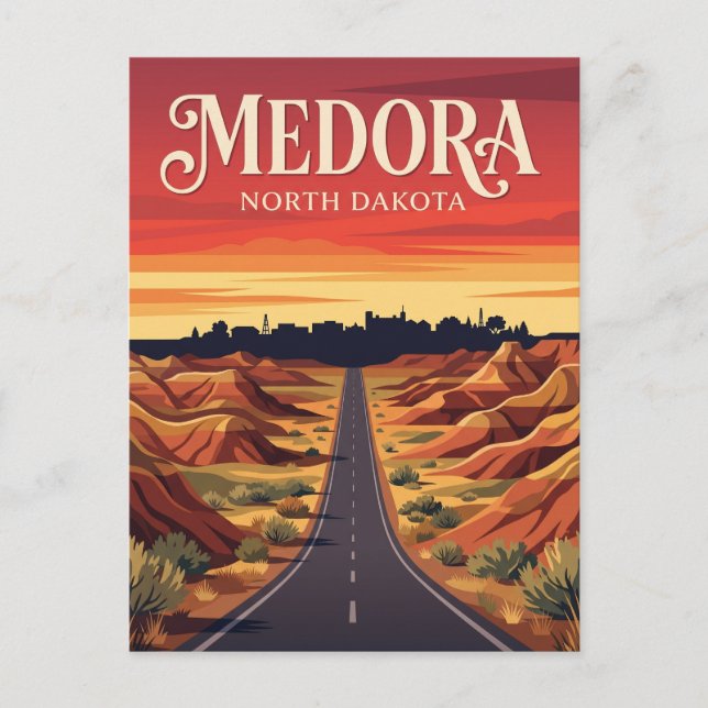 Medora USA Vykort (Framsida)