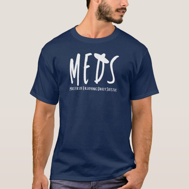MEDS Funny Pension Doktor Nurse Health Worker T Shirt (Framsida)