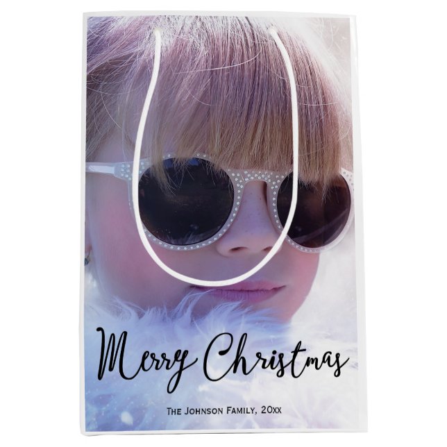Meduim Photo jul Gift Bags (Framsidan)