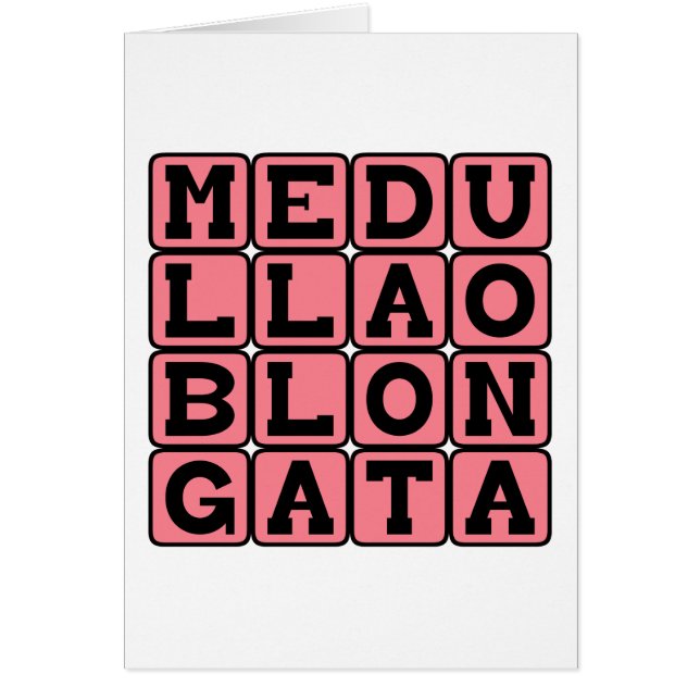 Medulla Oblongata, Nedre hjärnstammen Hälsningskort (Framsidan)