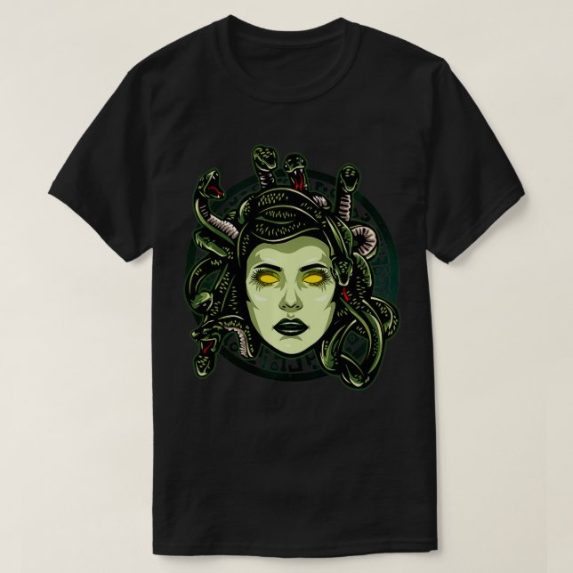 Medusa Ancient Grekisk mytologi Gods and Monsters T Shirt (Design framsida)