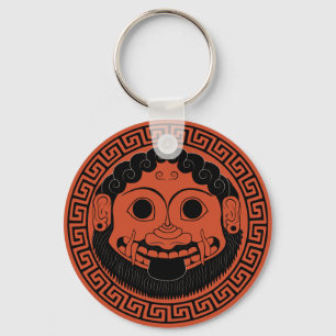 Medusa Apotropaic Ancient Grekiska konst Nyckelring