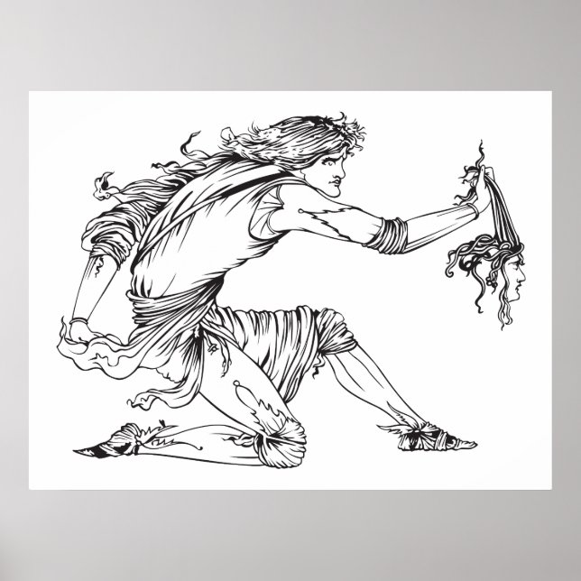 Medusa Aubrey Beardsley Poster (Framsidan)