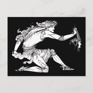 Medusa Aubrey Beardsley Vykort