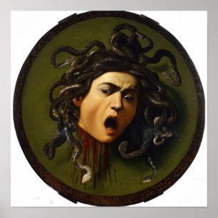 Medusa av Caravaggio Print Poster