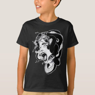 Medusa Blackwork Tattoo Flash T Shirt