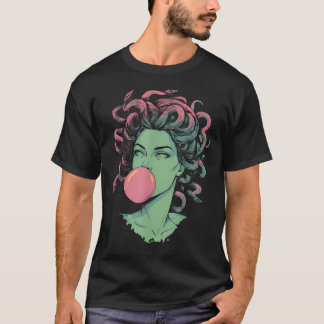 Medusa Bubblegum Mytologisk Orm Hår Gudinna T Shirt