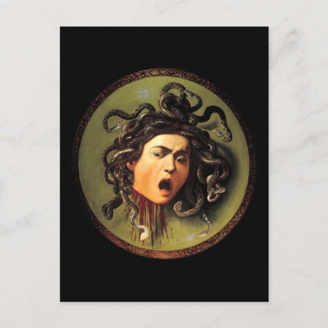 Medusa, Caravaggio Vykort (Framsida)