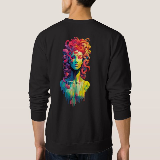 Medusa Colorful Lång Ärmad Tröja (Baksida)