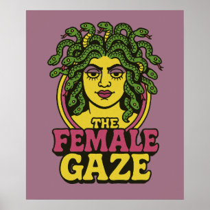 Medusa den kvinnliga blicken poster