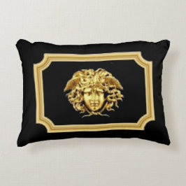 Medusa Golden Roman Designer Prydnadskudde