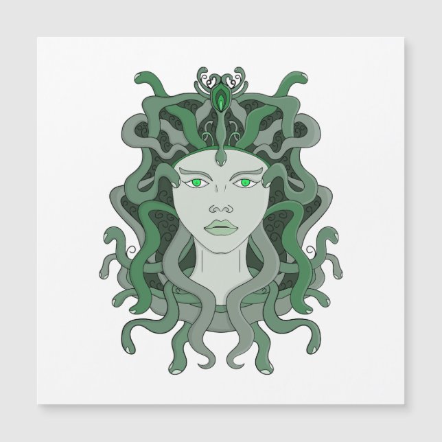 Medusa Gorgo Orm Gorgon Monster Grekisk Mytologi (Framsida)