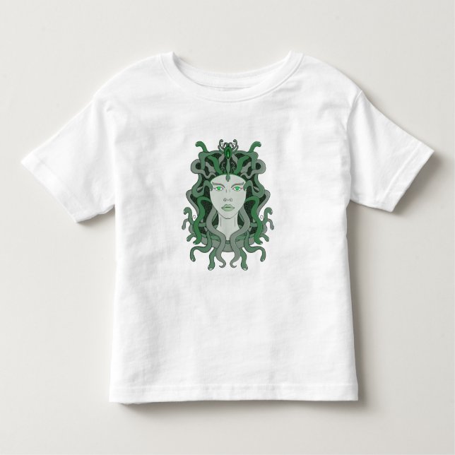 Medusa Gorgo Snake Gorgon Monster Grekisk mytologi T Shirt (Framsida)