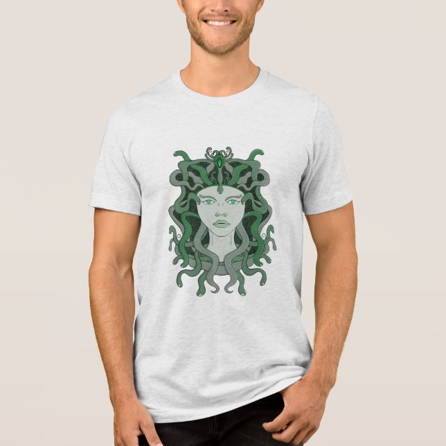 Medusa Gorgo Snake Gorgon Monster Grekisk mytologi T Shirt (Framsida)