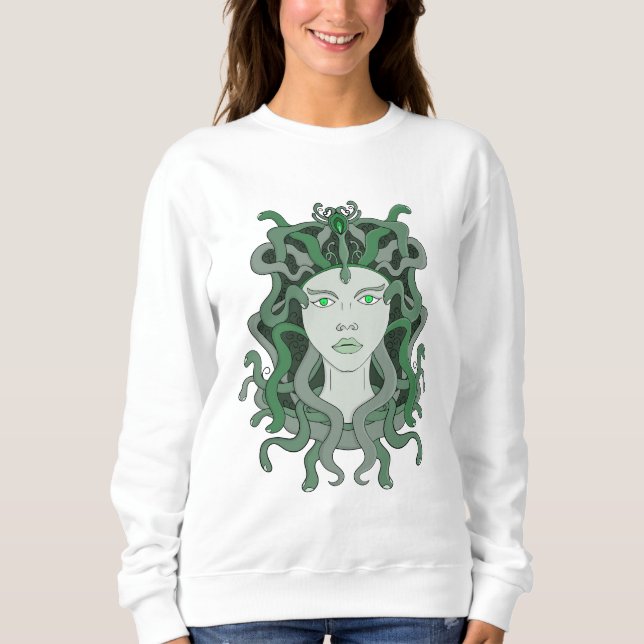 Medusa Gorgo Snake Gorgon Monster Grekisk mytologi T Shirt (Framsida)