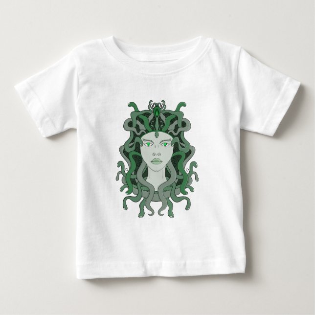 Medusa Gorgo Snake Gorgon Monster Grekisk mytologi T Shirt (Framsida)