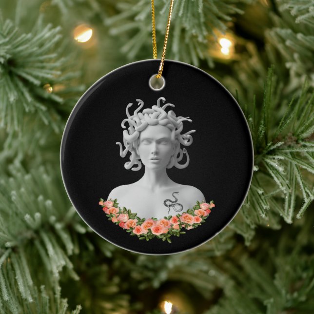 Medusa Gorgon grekiska Mythology Julgransprydnad Keramik (Träd)