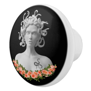 Medusa Gorgon grekiska Mythology Knopp