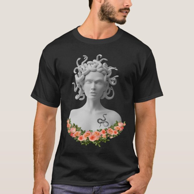 Medusa Gorgon grekiska Mythology T Shirt (Framsida)