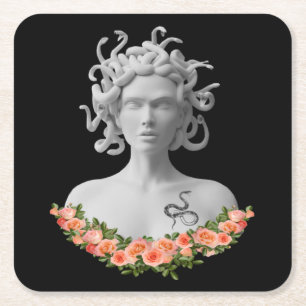 Medusa Gorgon grekiska Mythology Underlägg Papper Kvadrat