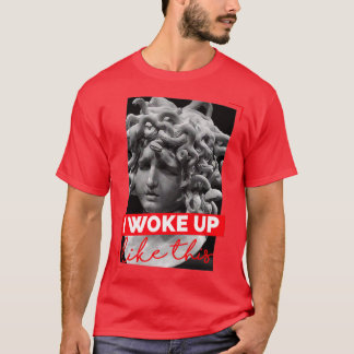 Medusa Gorgon jag vaknade upp så här T Shirt
