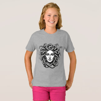 Medusa Gorgon Orm Hår Mytologi Konst Gåva T Shirt