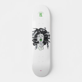 "Medusa" grått Old School Skateboard Bräda 18 Cm