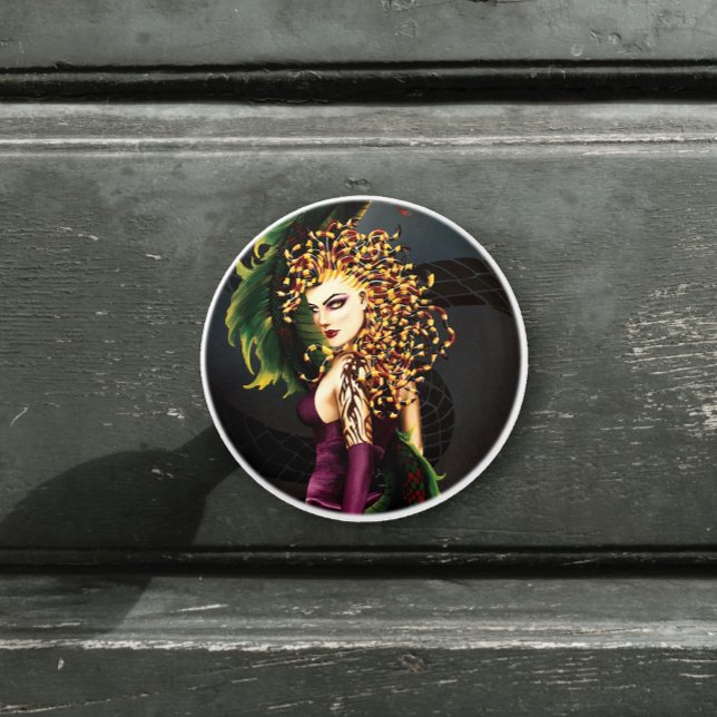 Medusa Grekiska Mythology Snake Gorgon Knopp (Skapare uppladdad)