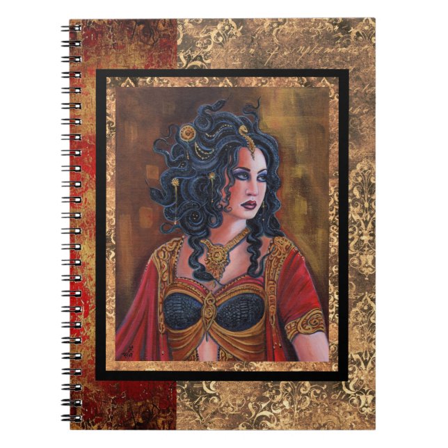 Medusa guddess ormar av Renee Lavoie Anteckningsbok (Framsidan)