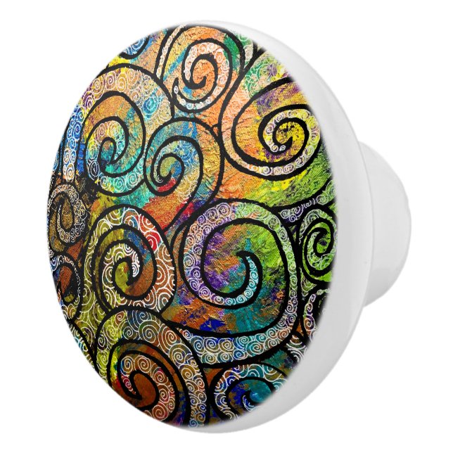 Medusa Hair Ceramic Knob Knopp (Höger)