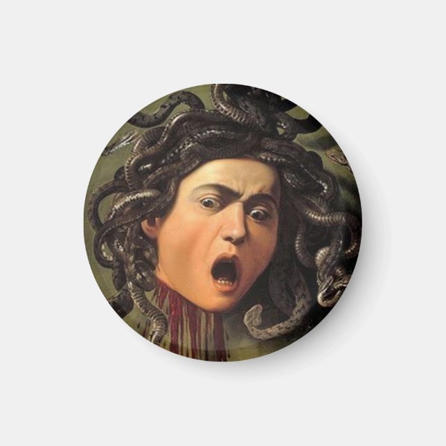 Medusa Head av Caravaggio Magnet (Framsidan)