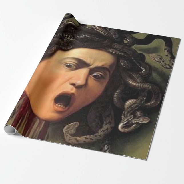 Medusa Head by Caravaggio Presentpapper (Utrullad)