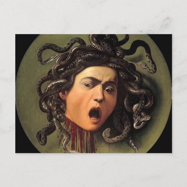 Medusa Head by Caravaggio Vykort (Framsida)