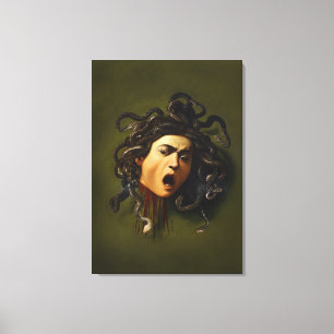 Medusa head Caravaggio målarkonst mythology canv Canvastryck